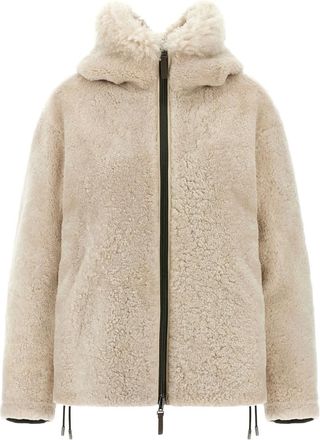 Yves Salomon Giacca reversibile con cappuccio - Verde