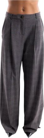 Marella Mlscarena Wijde Broek - Dames - Wijde Broeken - Grijs - S - Polyester - Broeken