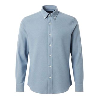 Sunspel Camicia in flanella di cotone con colletto button-down - - Shirts - Uomo - Blu - 2XL