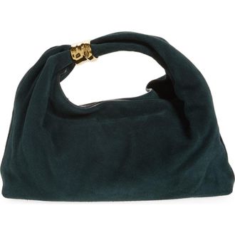 Madewell The Suede Mini Ring Pouch in Midnight Forest at Nordstrom