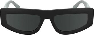 Calvin Klein Zwarte Bio Frame Zonnebril Rooklens - Dames - Zonnebrillen - Zwart - ONE Size - Accessoires