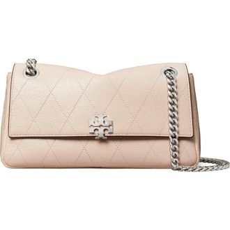 Tory Burch Small Charlie Leather Shoulder Bag in Soft Pink at Nordstrom