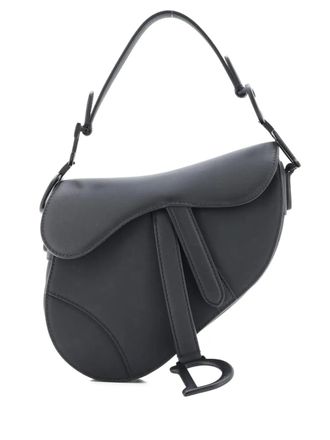 Dior Ultra Matte Saddle Handbag Leather Mini shoulder bag - Black