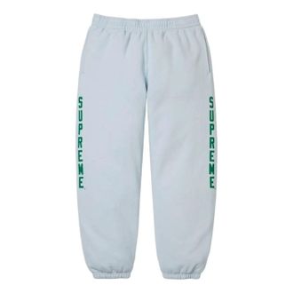 SUPREME FW26 Washed Logo Sweatpant Light Blue FW26P75-BLU