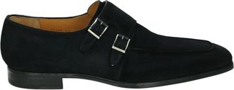 Magnanni Blauwe Su&egrave;de Business Schoenen - Heren - Loafers - Blauw - 44 1/2 EU - Su&egrave;de - Schoenen