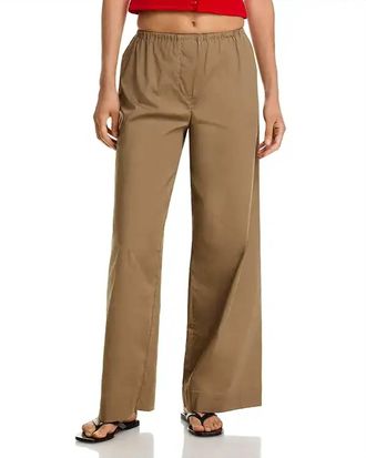Staud Bonfire Wide Leg Pants In Taupe