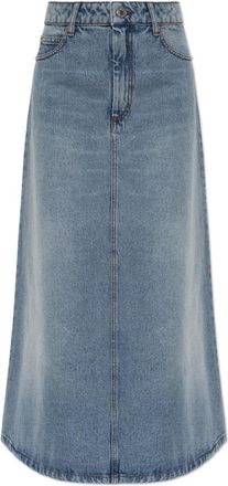 Ami Blauwe Denim Rok - Dames - Spijkerrokken - Blauw - W26 - Denim - Rokken