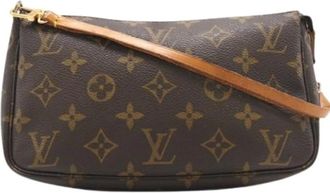 Louis Vuitton Pre-owned Shoulder Bags, female, Brown, Size: ONE SIZE Pre-owned Pouch
