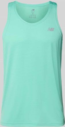 New Balance Tanktop mit Logo und Rundhalsausschnitt in Neon Gruen, Gr&ouml;&szlig;e XXL