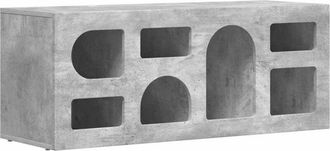 vidaXL Mueble De Tv Gris Concreto 100 X 35 X 40 Cm Vidaxl