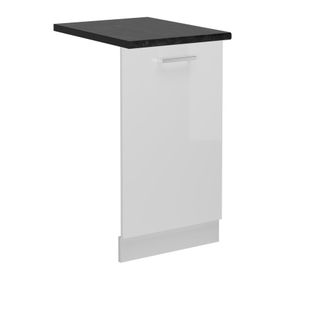 Vicco Tapa Del Lavavajillas R-line, Blanco Alto Brillo, 45 Cm, Et Antracita