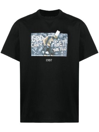 Throwback. T-shirt met print - Zwart