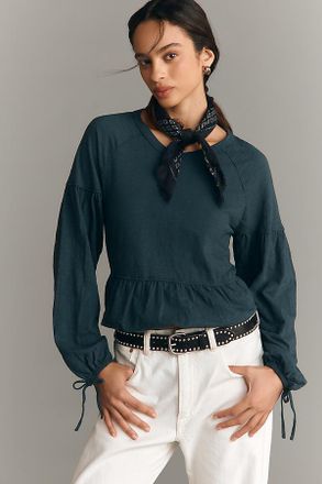 Wilt Wide Neck Long Sleeve Top
