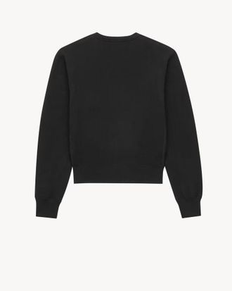 Saint Laurent Logo Sweatshirt - Black