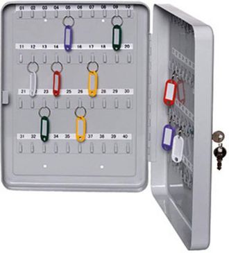 Alco Armario Para Llaves Schl&uuml;sselschrank 890 Gris Claro 20 Ganchos