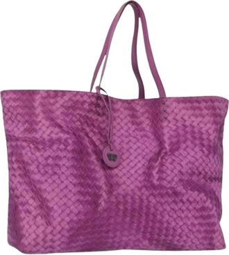 Bottega Veneta Pre-owned Tote Bags, female, Purple, Size: ONE SIZE Pre-owned Vintage Tote Bag