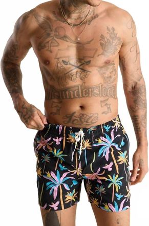 Chubbies Light Nights 5.5 Classic Swim Trunk In Black