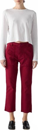 Amo Easy Army Trouser In Pinot