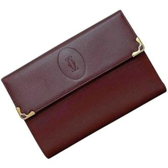 Cartier Pre-owned Wallets, unisex, Red, Size: ONE SIZE Pre-owned Leather wallets