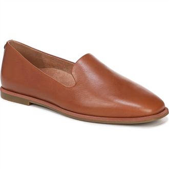 Vionic Womens Willa 2.0 Flat-Style Loafer In Tan Leather