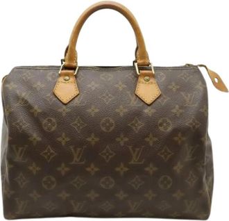 Louis Vuitton Pre-owned Monogram Canvas Handbag - Dames - Vintage Handtas - Bruin - ONE Size - Vintage