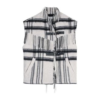 Isabel Marant Ginesa Mouwloos Vest - Dames - Jassen - Veelkleurig - Maat: S Zijde