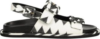 Missoni Mia Platte Sandalen - Dames - Sandalen - Veelkleurig - 40 EU - Leer - Schoenen