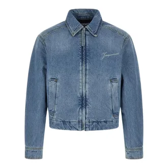 Jacquemus Jassen, Heren, Blauw, XL, Katoen, La Veste De-N&icirc;mes Canevas
