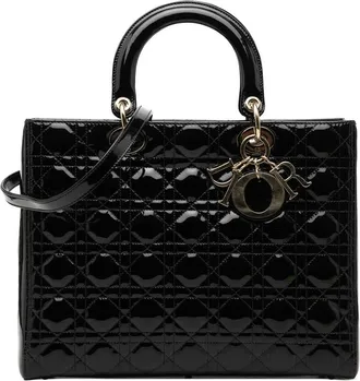 Dior Pre-owned Dior Large Patent Cannage Lady Dior Ladies AO7ADIDCACM5FKLY