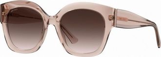 Jimmy Choo London Womens LEELA 55 S FWM Sunglasses - Pink - One Size