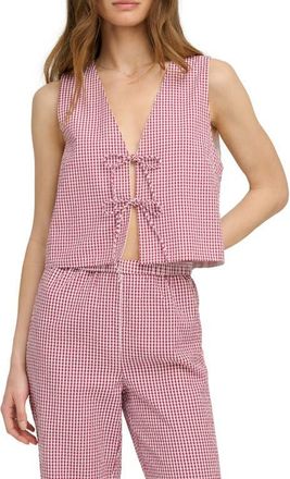 Favorite Daughter The Invisible Strings Sleeveless Top in Raspberry/white at Nordstrom, Size X-Large