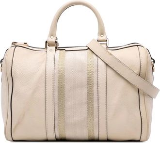 Gucci Borsa a tracolla Joy Boston in pelle di vitello con decorazione Web 2016-2025 - Marrone
