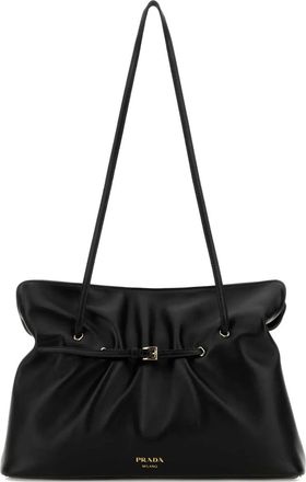 Prada Borsa a spalla in nappa - Nero