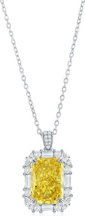 Suzy Levian Suzy Levian Gala Collection Silver Cz Pendant