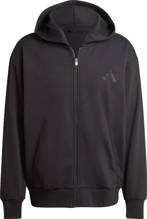 adidas ALL SZN Fleece Full-Zip Hoodie in Black at Nordstrom, Size Xxx-Large