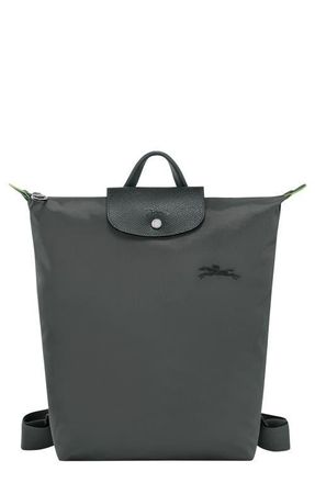 Longchamp Medium Le Pliage Backpack in Graphite at Nordstrom