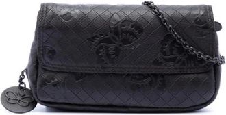 Bottega Veneta Pre-owned Crossbody Shoulder Bag - Dames - Vintage Schoudertas - Zwart - ONE Size - Leer - Vintage