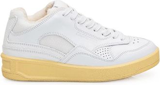 Jil Sander Low-top Sneaker - Dames - Sneakers - Wit - 36 EU - Leer - Schoenen