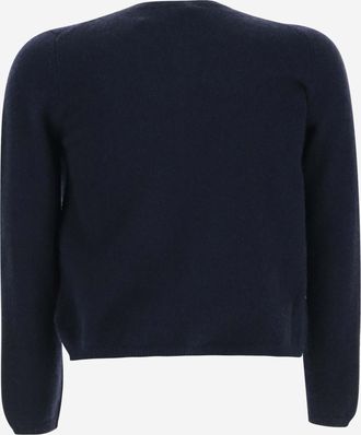 Il Gufo Girls Cashmere Cardigan Navy Sweater