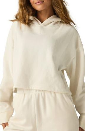 Beyond Yoga Happiness Crop Hoodie in Fresh Snow at Nordstrom Rack, Size X-Small
