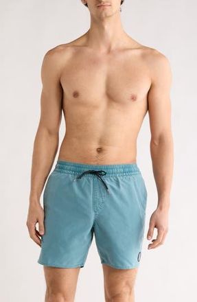 Volcom Center Swim Trunks in Used Blue at Nordstrom Rack, Size Medium