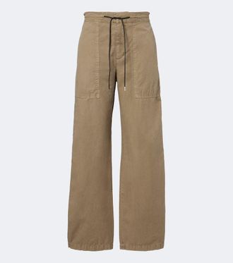 Frame Denim Gallery cotton wide-leg pants