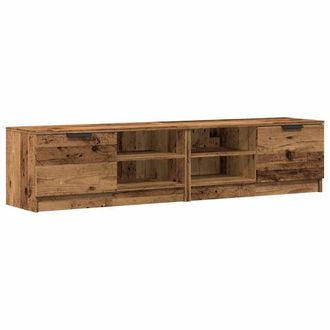Berkfield Home TV Cabinets 2 pcs Old Wood 80x35x36.5 cm Engineered Wood in Brown