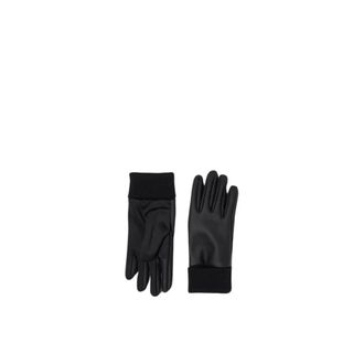 Rains Accessoires, Dames, Zwart, S, Leer, Waterdichte touchscreen handschoenen