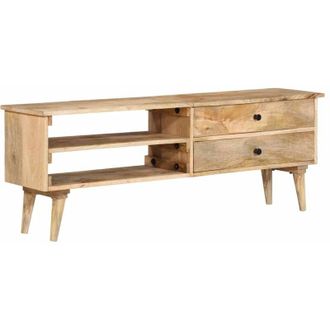 vidaXL TV Cabinet 140x30x50 cm Solid Mango Wood vidaXL