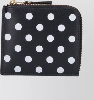 Comme Des Gar&ccedil;ons leather wallets with polka dot pattern