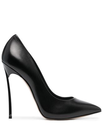 Casadei pointed-toe 110mm leather pumps - women - Calf Leather/Calf Leather/Calf Leather - 41 - Black