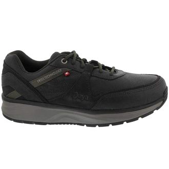 Joya Tony II Textile Leather Mens Low Top Trainers - Black - Size:UK 10.5