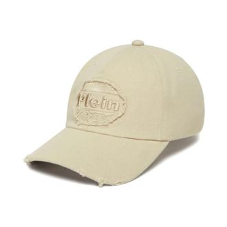 Philipp Plein Baseball Cap - Heren - Petten - Beige - ONE Size - Katoen - Accessoires