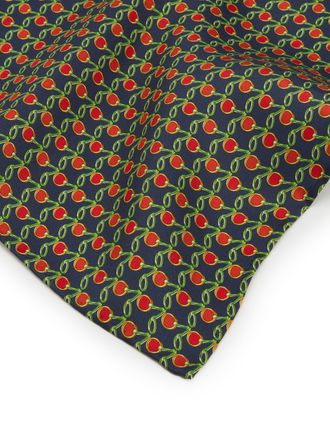 Oliver Brown Stirrup Silk Pocket Square - Navy/Red